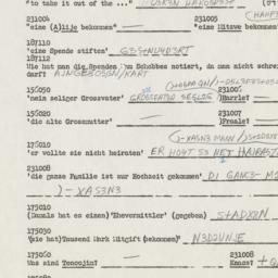 Western questionnaire, answ...