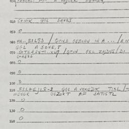 Eastern questionnaire, answ...