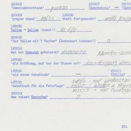 Western questionnaire, answ...