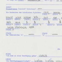 Western questionnaire, answ...