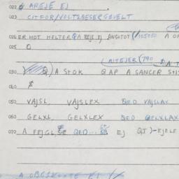 Eastern questionnaire, answ...