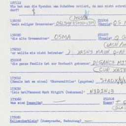 Western questionnaire, answ...