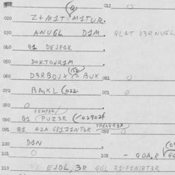 Eastern questionnaire, answ...