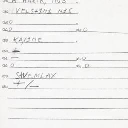 Eastern questionnaire, answ...