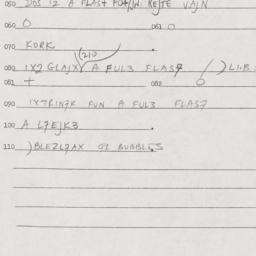Eastern questionnaire, answ...