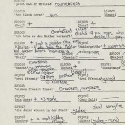 Western questionnaire, answ...