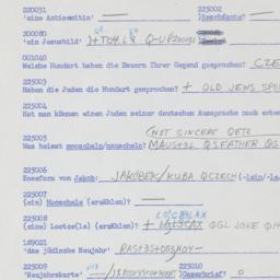 Western questionnaire, answ...