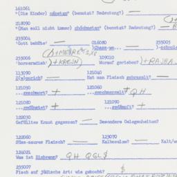 Western questionnaire, answ...