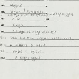Western questionnaire, answ...