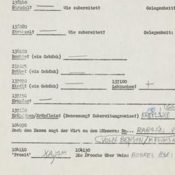 Western questionnaire, answ...