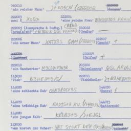Western questionnaire, answ...