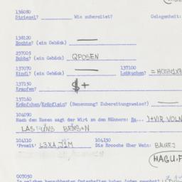 Western questionnaire, answ...