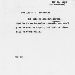 Memorandum from Frederick P...