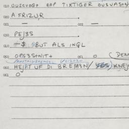 Eastern questionnaire, answ...
