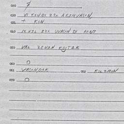 Eastern questionnaire, answ...