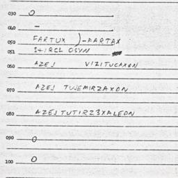 Eastern questionnaire, answ...