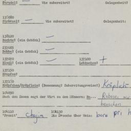 Western questionnaire, answ...