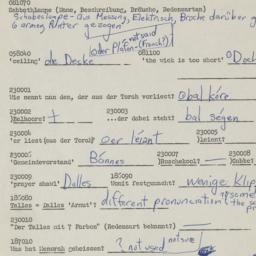 Western questionnaire, answ...