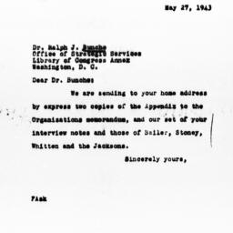 Letter from Florence Anders...
