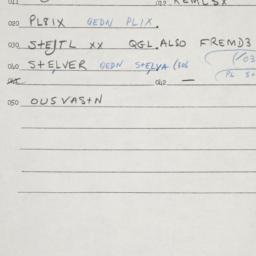 Eastern questionnaire, answ...