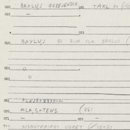 Eastern questionnaire, answ...