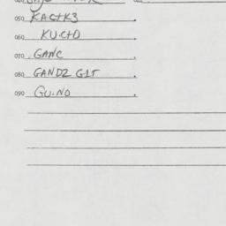 Eastern questionnaire, answ...