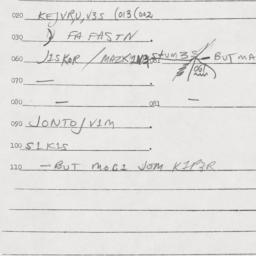 Eastern questionnaire, answ...