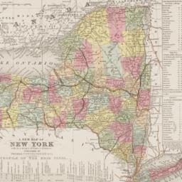 A
    new map of New York :...