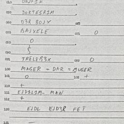 Eastern questionnaire, answ...