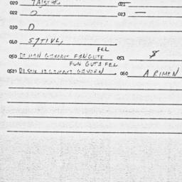 Eastern questionnaire, answ...