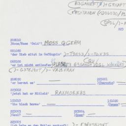 Western questionnaire, answ...