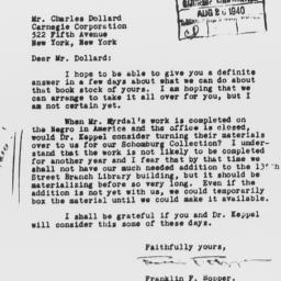 Letter from Franklin F. Hop...