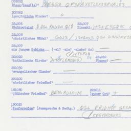 Western questionnaire, answ...
