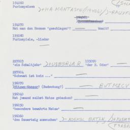 Western questionnaire, answ...