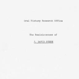 Reminiscences of Julius Dav...