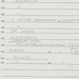Eastern questionnaire, answ...
