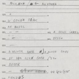 Eastern questionnaire, answ...