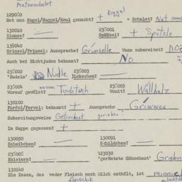 Western questionnaire, answ...