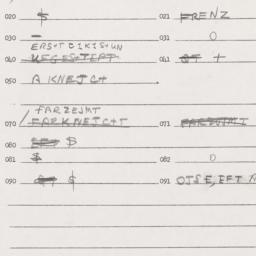 Eastern questionnaire, answ...