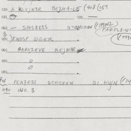 Eastern questionnaire, answ...