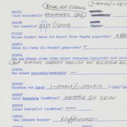 Western questionnaire, answ...
