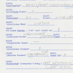 Western questionnaire, answ...