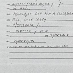 Eastern questionnaire, answ...