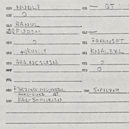 Eastern questionnaire, answ...
