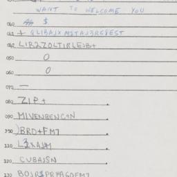 Eastern questionnaire, answ...