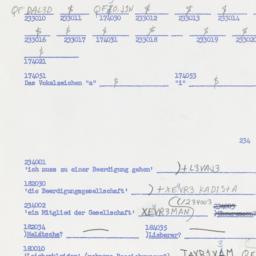 Western questionnaire, answ...