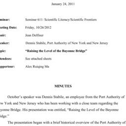 Minutes, 2012-10-26. Scient...