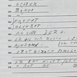Eastern questionnaire, answ...