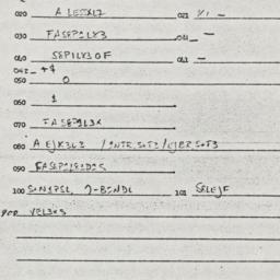 Eastern questionnaire, answ...