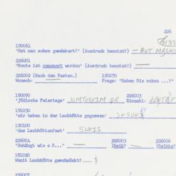Western questionnaire, answ...
